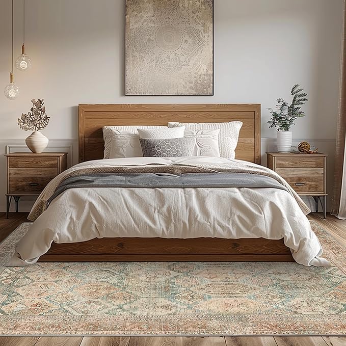 Ultra-Thin Foldable Low Pile Machine Washable Rug
