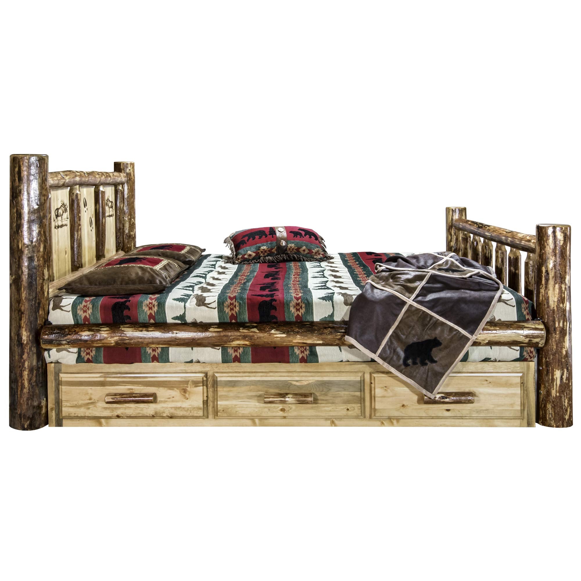 Glacier Country Collection Full Bed Daybed, Stain & Clear Lacquer Finish
