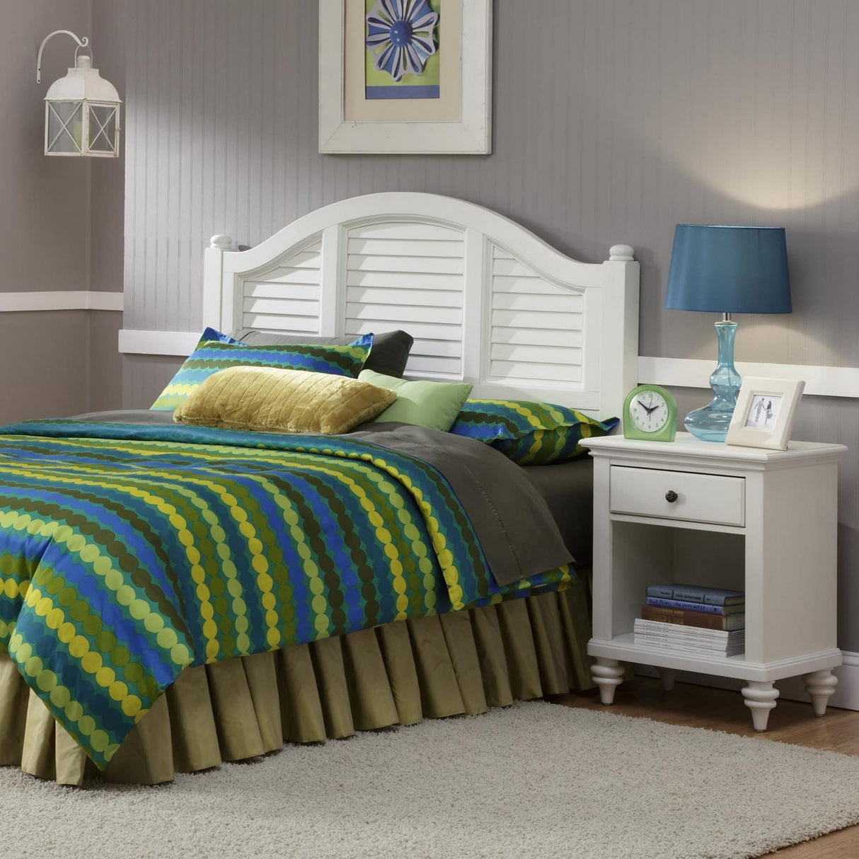 Bermuda White Night Stand by Home Styles
