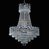 8-Lights Luxury Crystal Chandelier, 16 Inch French Empire Style Chandelier with K9