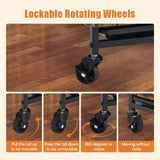 Large Dog Crate Furniture with Storage Shelves - 38" Wooden Pet Kennel End Table