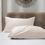 Cotton Pillow Cases Standard Size Set of 2, 800 Thread Count 100% Egyptian Cotton Sateen Weave Pillowcases