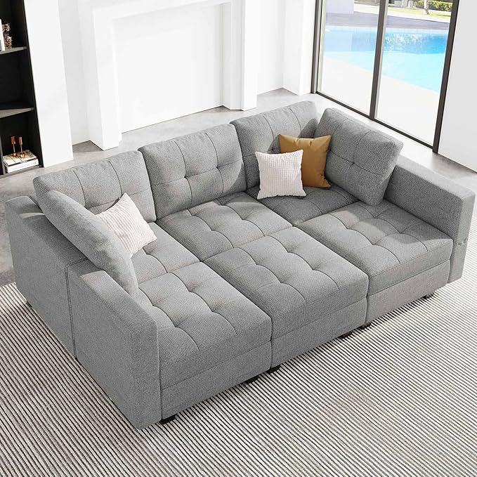 Modular Sectional Sofa with Storage Sectional Sleeper Couch Modular Sofa Bed for Living