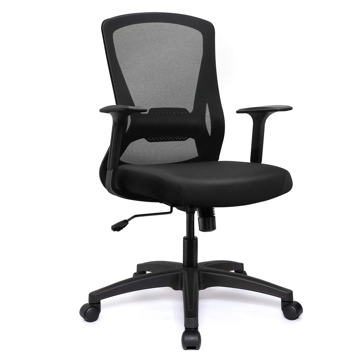 Mesh Office Chair Ergonomic Mid Back Swivel Black Computer Desk Chair