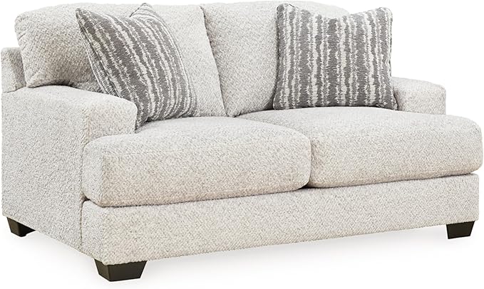 Brebryan Contemporary Loveseat for Living Room, Beige