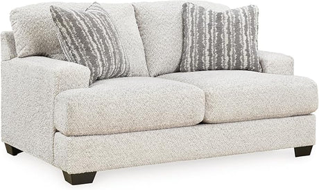 Design by Ashley Maggie Contemporary Loveseat for Living Room, Light Brown
