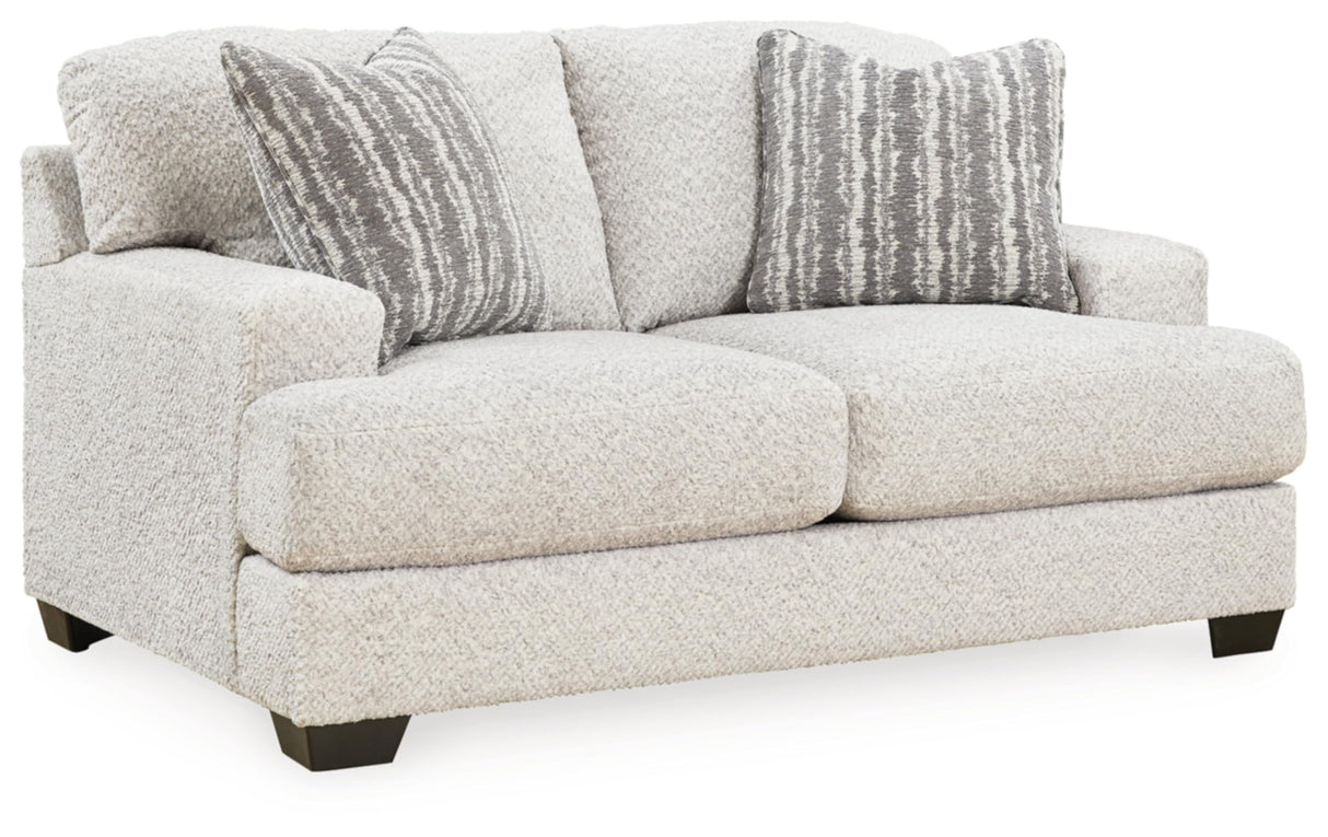 Brebryan Contemporary Loveseat for Living Room, Beige