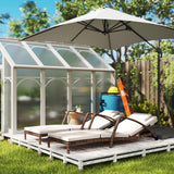Wicker Chaise Lounge Chair Outdoor Set of 2, 5-Position Adjustable Reclining Pool Lounge Chairs