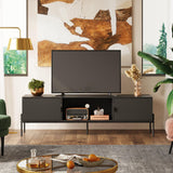 Modern TV Stand for 65 Inch TV, Mid Century Entainment Center with Storage