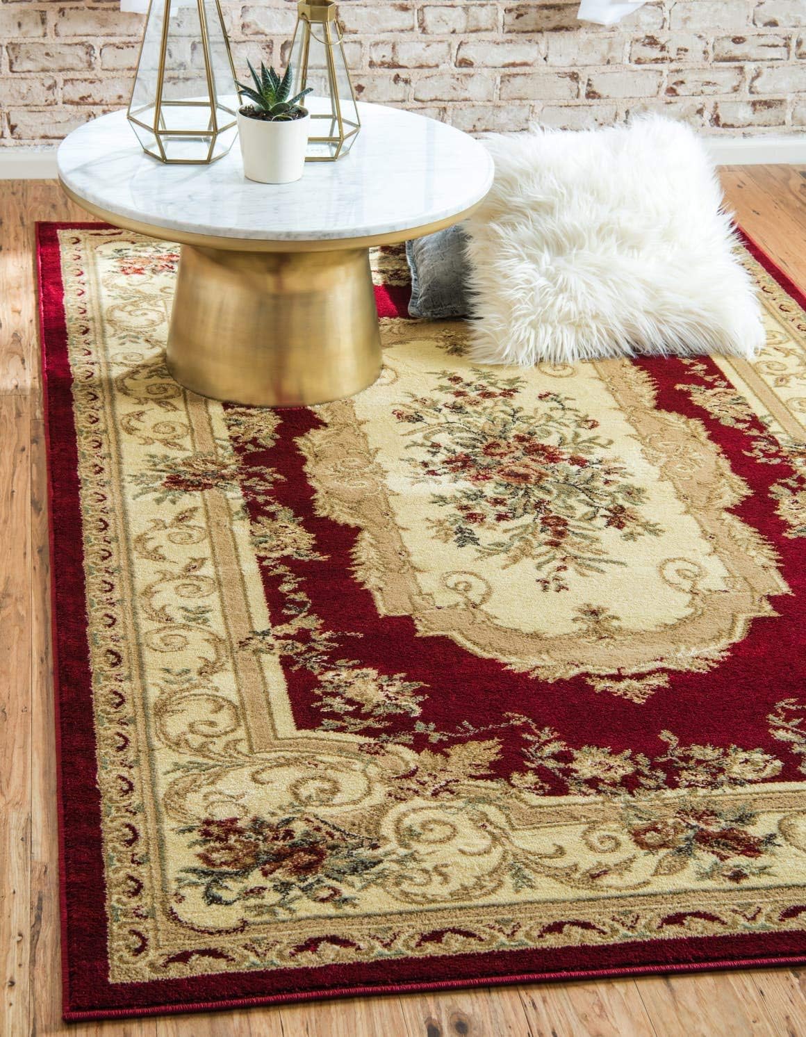 Versailles Collection Traditional Classic Floral Motif Area Rug (7' 0 x 10' 0 Rectangular