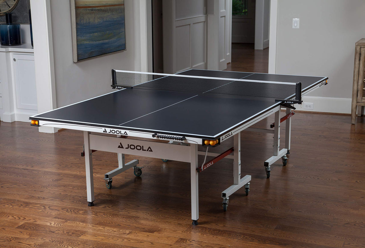 Rally TL Professional MDF Indoor Ping Pong Table w/ Quick Clamp Table Tennis Net & Post