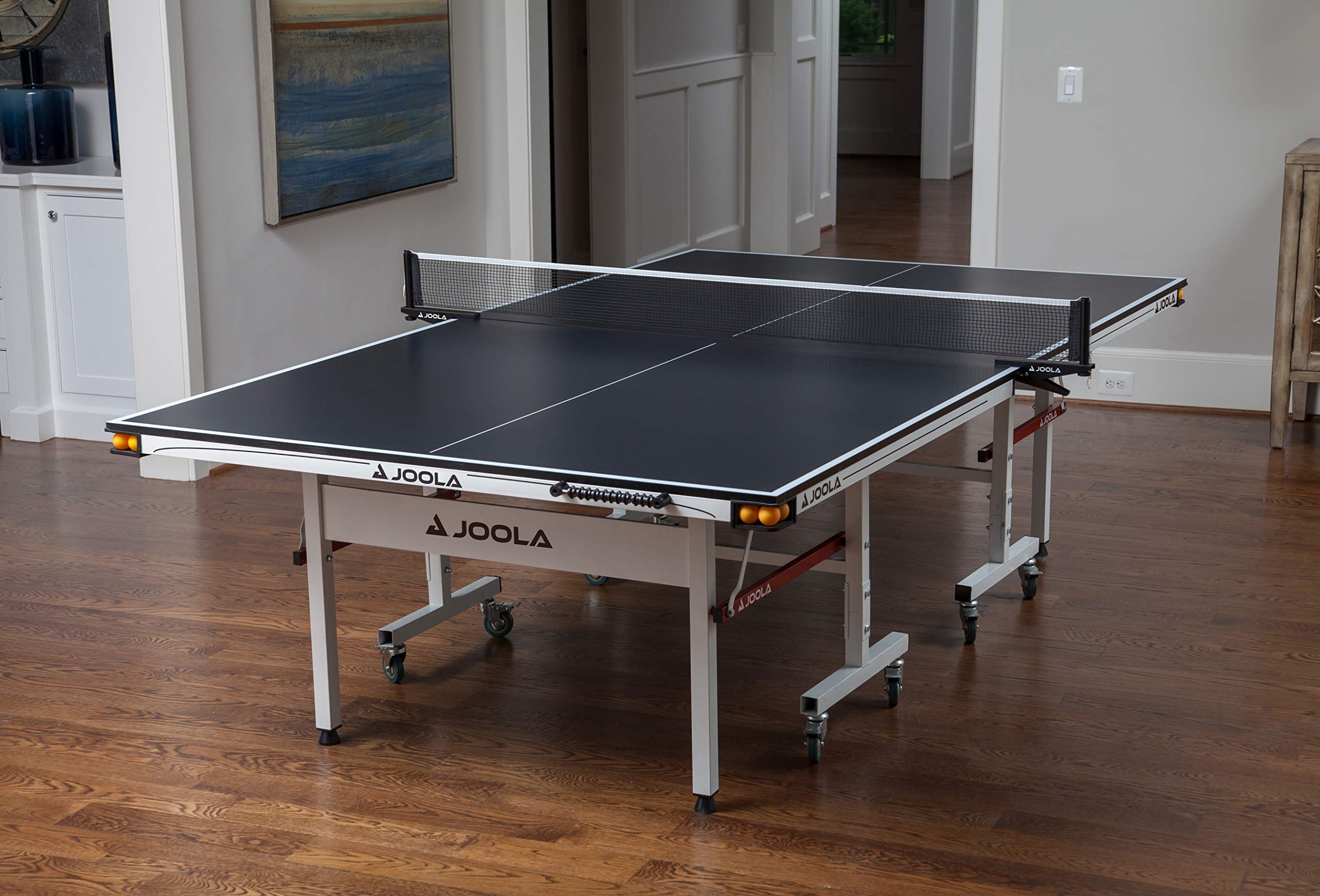 Rally TL Professional MDF Indoor Ping Pong Table w/ Quick Clamp Table Tennis Net & Post