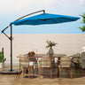 Patio Umbrellas Offset Outdoor Umbrella Cantilever Hanging Umbrellas w/Infinite Tilt