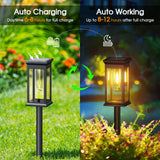 Solar Pathway Lights Outdoor, 8 Pack Upgraded Solar Outdoor Lights