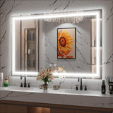 LED Bathroom Mirror, 30 x 36 Inch Anti-Fog Lighted Bathroom Mirror