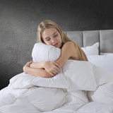 Luxury Goose Down Comforter Queen Size,Premium Hotel collecton Duvet Insert for All S