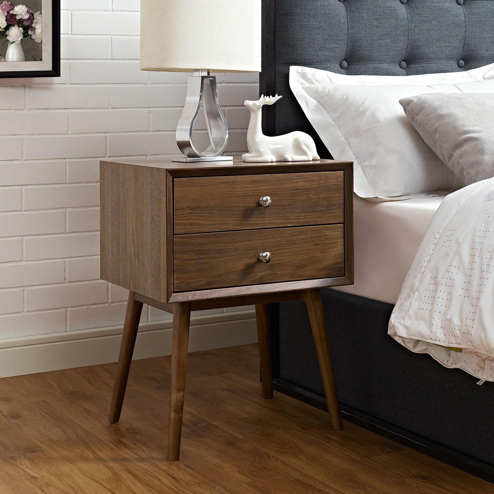 Dispatch Nightstand, Walnut, Twin