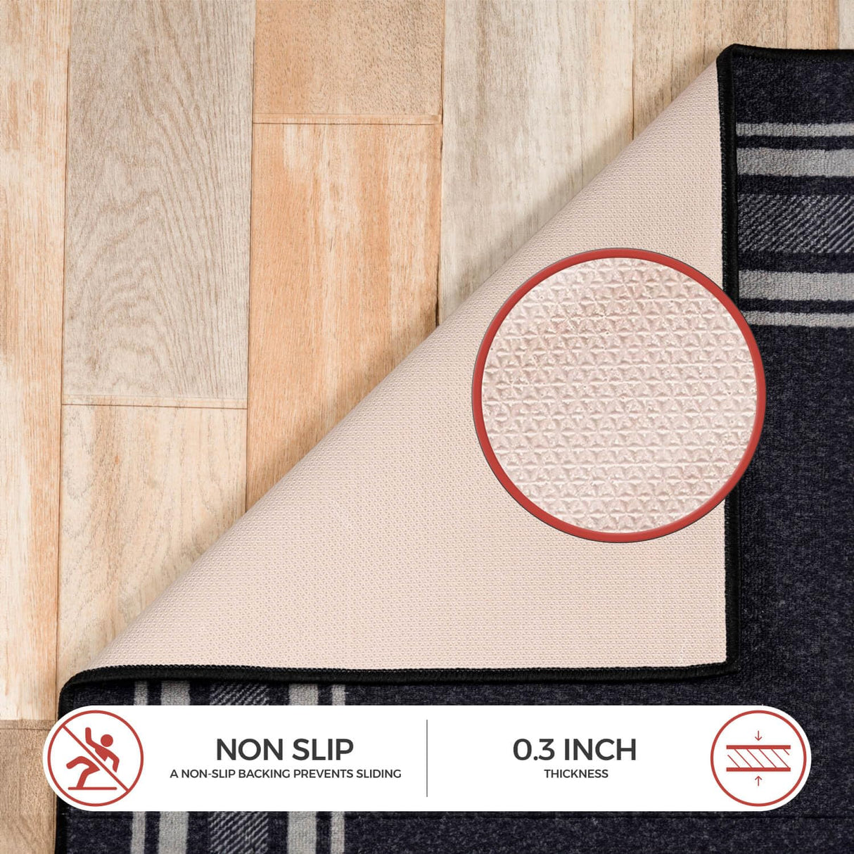 Modern Bordered Non Slip Indoor Rugs for Living Room 8x10 Area Rugs for Kitchen,