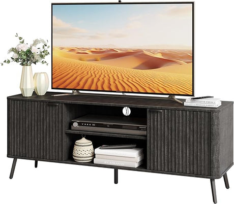 TV Stand, 58" Modern Media TV Console Table with Storage for 55/60/65 inch TV