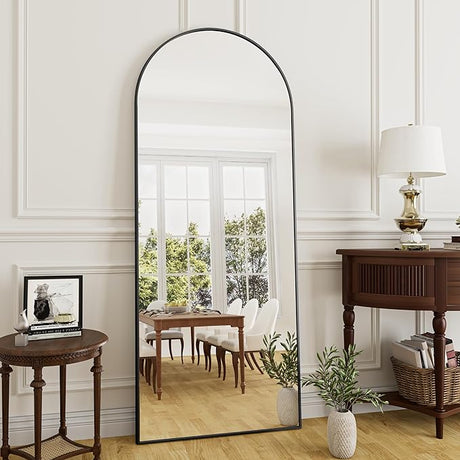 Floor Mirror Arched Full Length Mirror, 64"x21"Mirror Floor Length Standing Hanging or Leaning