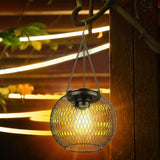 Solar Lantern Outdoor, Upgraded Hanging Lights Outdoor Garden Metal Lanterns Decorative