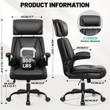 Ergonomic Office Chair with Lumbar Support and Adjustable Headrest