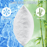 Cooling Pillows Queen Size Set of 2, Shredded Memory Foam Cool Pillows for Hot Sleepers,