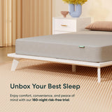 Siena 8” Twin Gel Memory Foam Mattress - Medium Firm - 180 Night Trial - Premium Pressure-Relieving Layers - 10 Year Manufacturer Warranty - CertiPUR-US® Certified