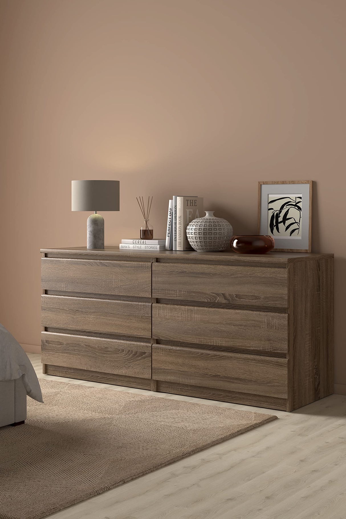 Scottsdale 6 Drawer Double Dresser, Truffle