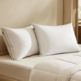 Luxury Goose Feathers Down Pillows - 300 Thread Count Cotton Cover