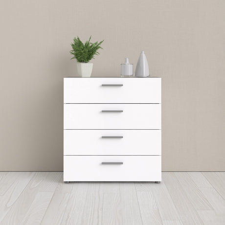 Austin 4 Drawer Chest, White