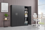 Steel Storage Cabinet with Adjustable Shelves, Garage Shelving Cabinet