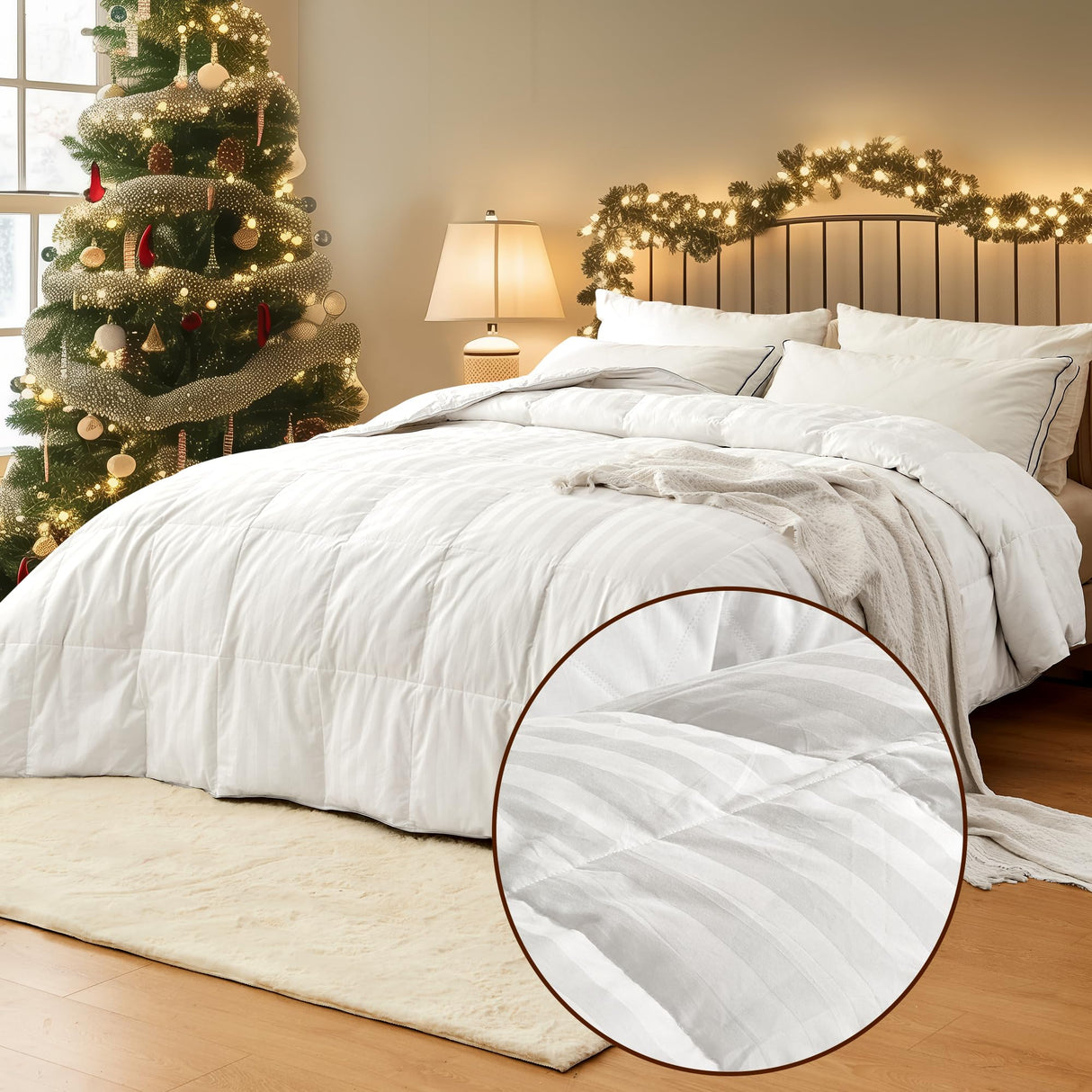 100% Cotton Shell Cover Luxurious Hotel Collection Comforters
