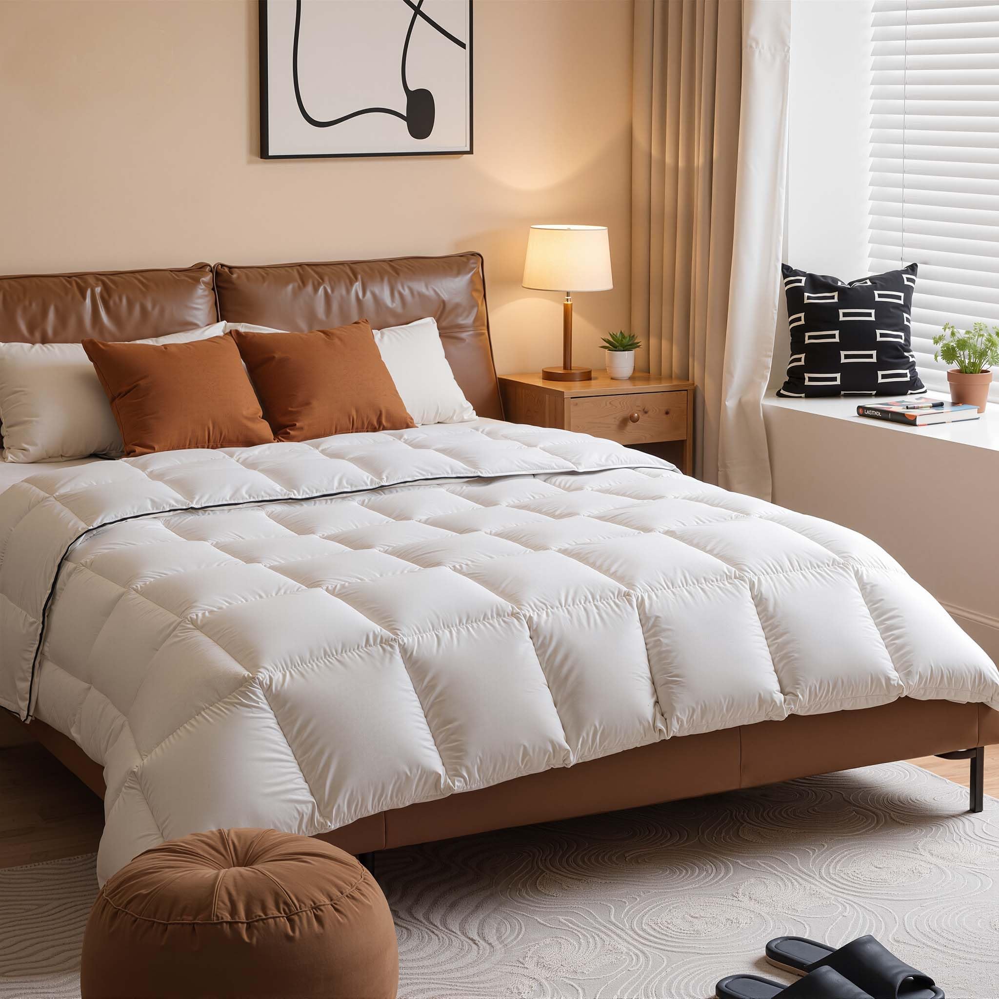 Oversized King Goose Down Comforter - 750+ Fill Power All Season Duvet