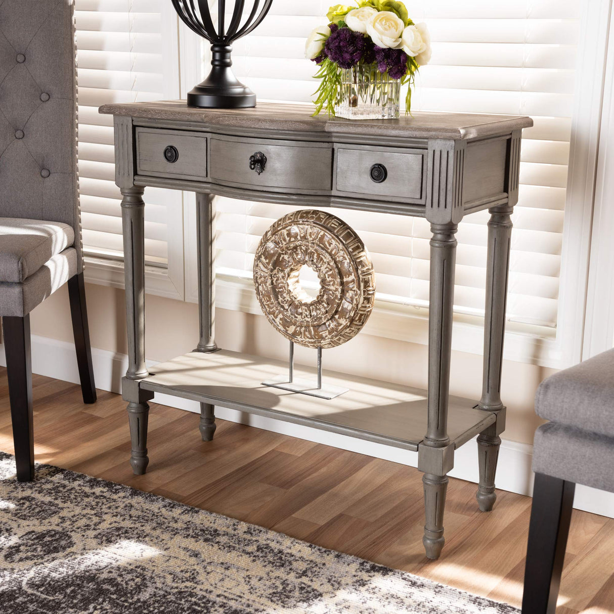 Console Tables, One Size, Gray