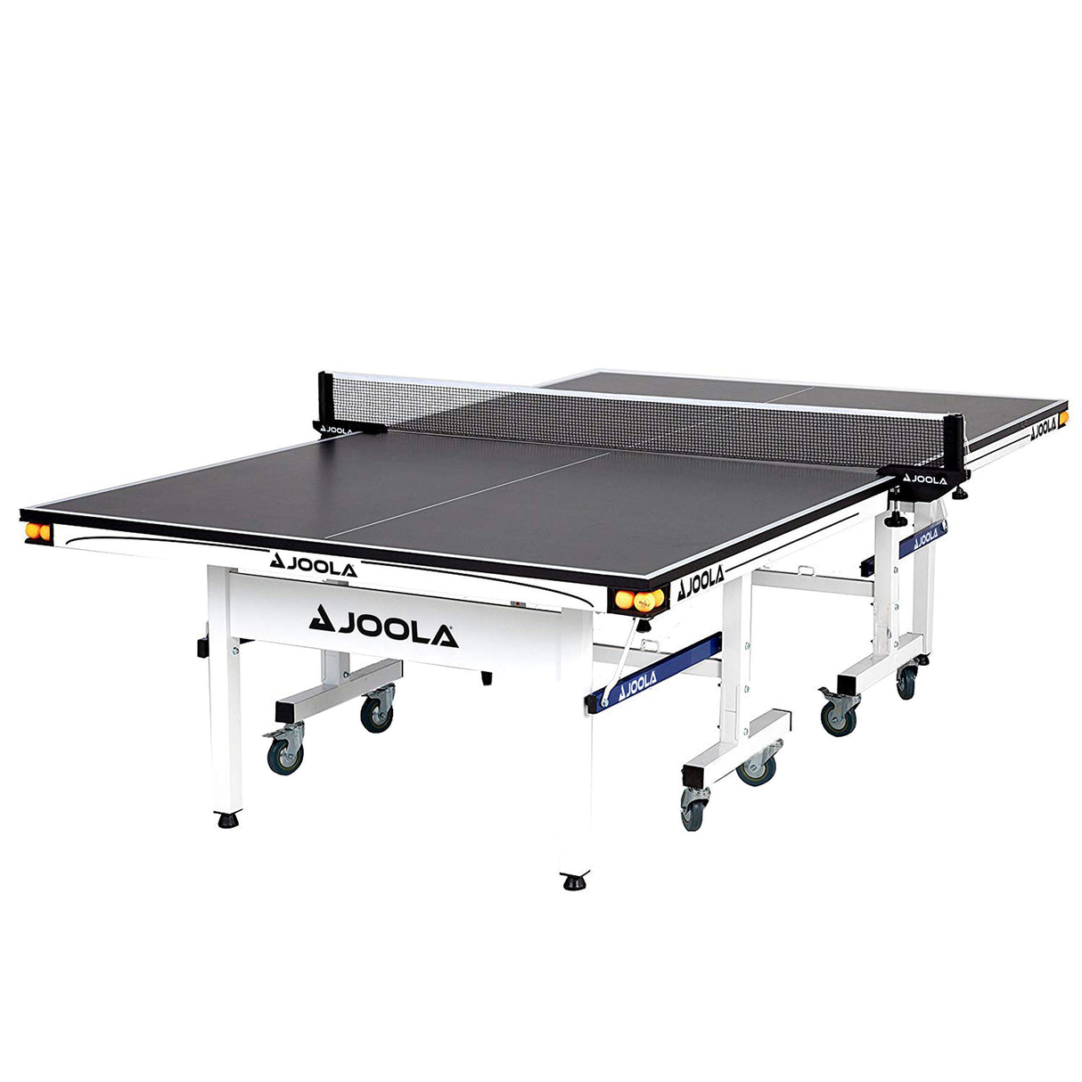 Rally TL Professional MDF Indoor Ping Pong Table w/ Quick Clamp Table Tennis Net & Post Set - 10 Minute