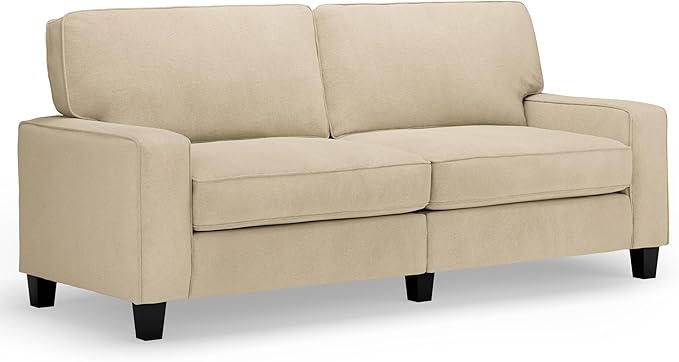 Palisades 78" Track Arm Sofa, Easy Care Polyester, Soft Pillow Back, Pocket Coil Seat Cushions, Removable Covers