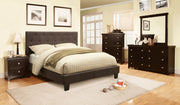 Roy Fabric Gray Full Platform Bed