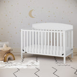 Benton 5-in-1 Convertible Crib with Drawer (Black) - Converts from Baby Crib to Toddler Bed,