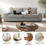 89" Loveseat Couch, Chenille Upholstered Comfty Couch with Removable Covers Wide