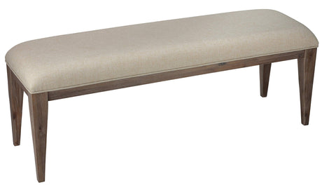 Leno Dining Bench, 51", Beige