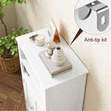 Bathroom Storage Cabinet, Free Standing Bathroom Cabinet with 2 Doors and Adjustbale