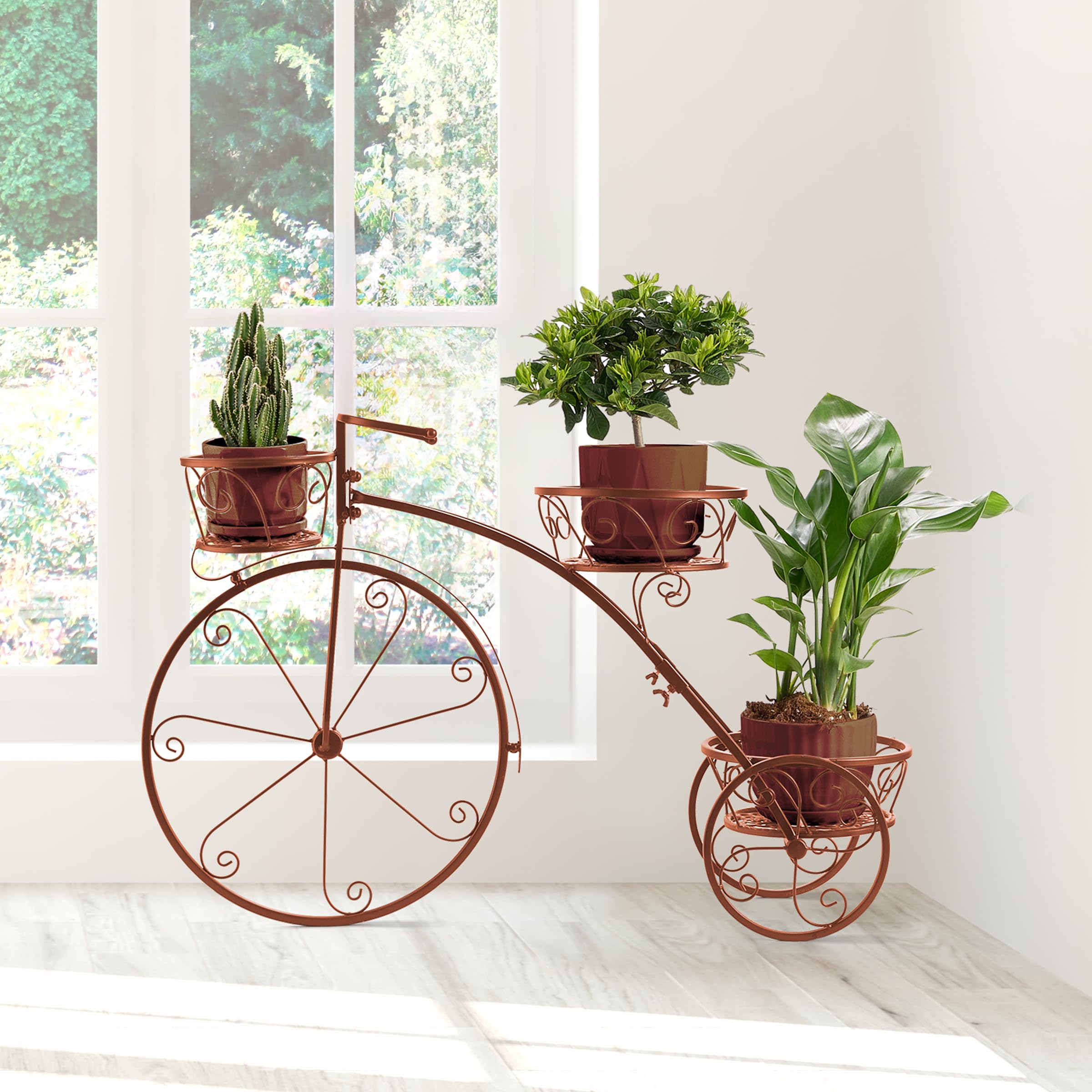 Vintage Tricycle Plant Stand - Decorative Flower Pot Cart