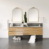 Bordeaux Arch Ornate Mirror (Gold, Small)