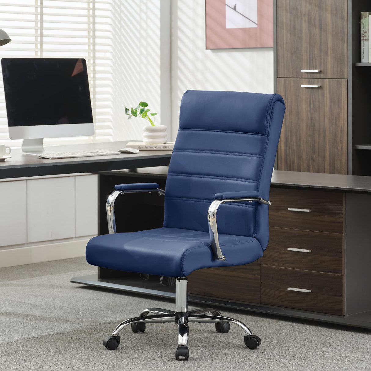 Office Desk Chair,Modern Leather Conference Room Chairs