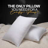 Goose Feather Adjustable Layer Pillows for Sleeping - Set of 2, Cooling