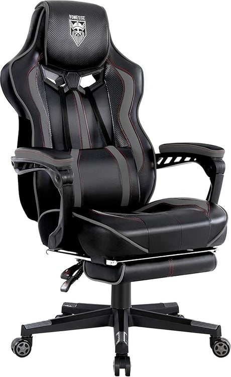 Gaming Chair for Adults Gaming Chairs with Footrest Reclining Computer Gaming Chair