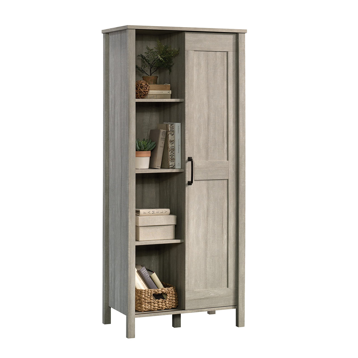 Miscellaneous Sliding Door Storage Pantry cabinets, L: 27.09" x W: 15.39" x H: 62.99"