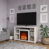 Edgewood Fireplace TV Stand for TVs up to 55", Dove Gray