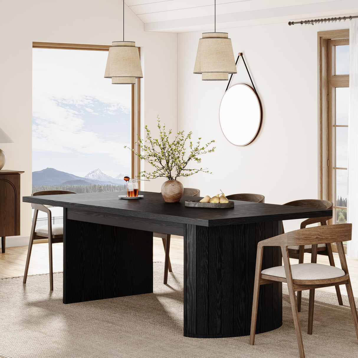 78.7" Extra Long Dining Table for 6-8 People